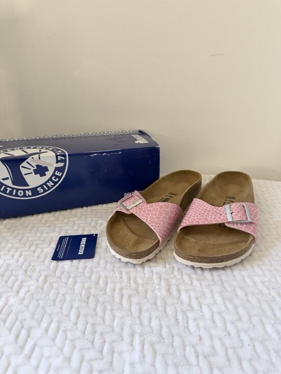 Birkenstock Shoes - Birkenstock Madrid BirkoFlor Magic Snake Rose EU 42 Women 11 Men 9 Narrow Fit